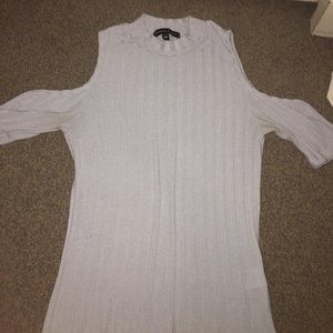 Baby blue KENDALL and KYLIE knit top.